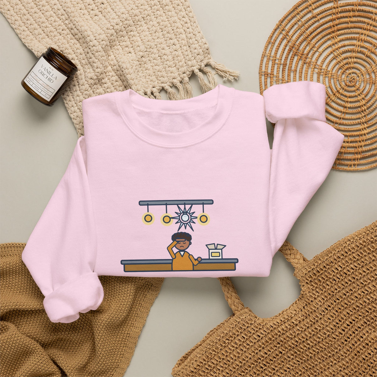 Homeowner Sweatshirt, Replaced One Kitchen Bulb, Now It's Three Warm Lights and One Very Bright One, Funny Kitchen Ceiling Crewneck