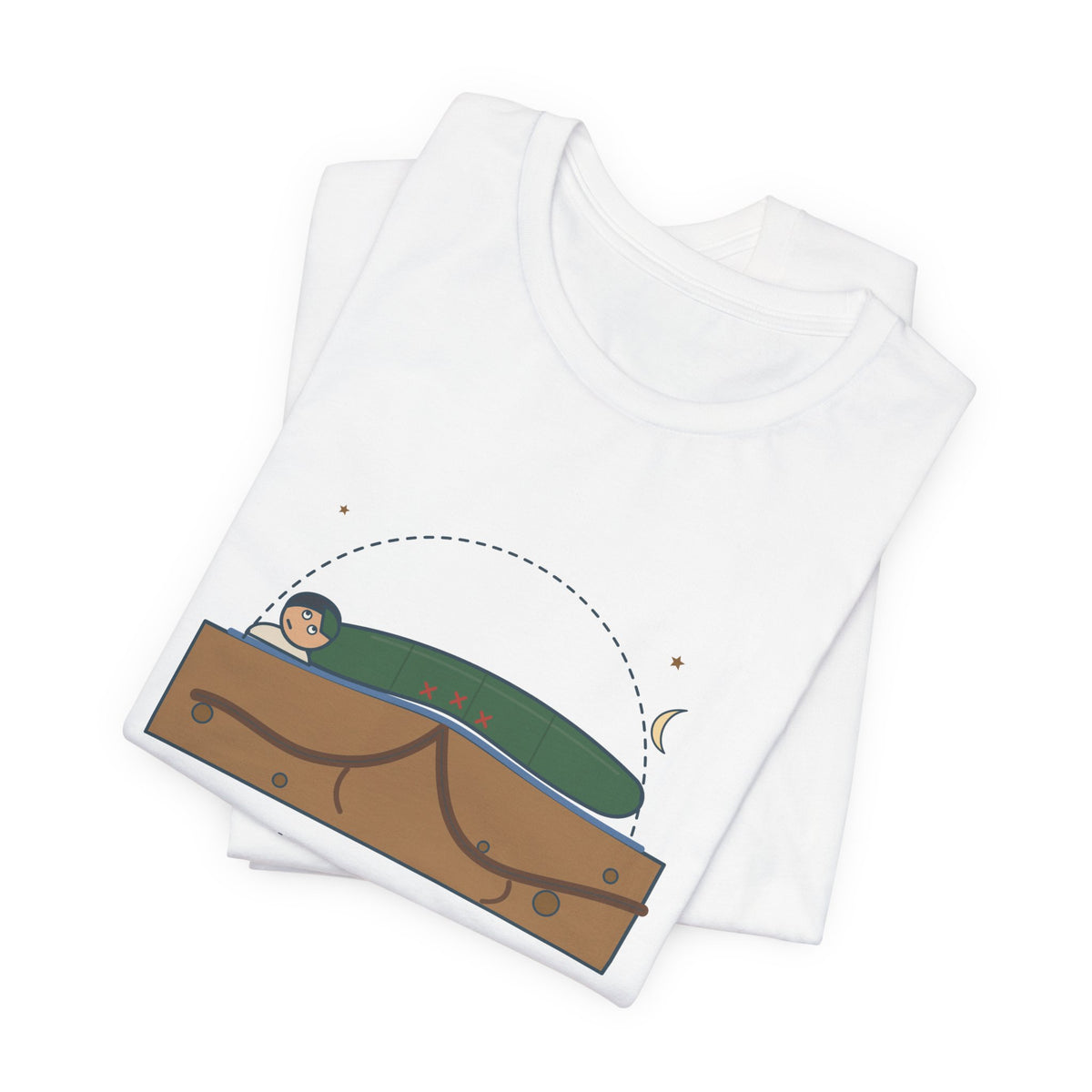 Tent Camping T-Shirt - There's a Root Under My Exact Spine. Funny Camper Tee