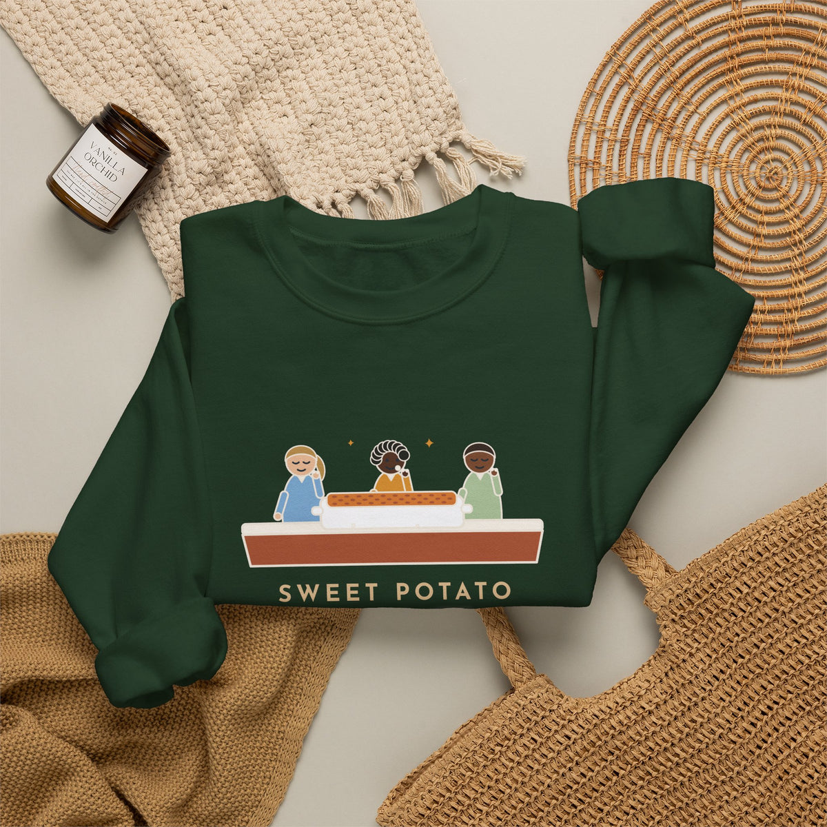 Thanksgiving Sweatshirt, Sweet Potato Casserole, Kids Ate Every Marshmallow off the Top, Funny Casserole Mystery Crewneck