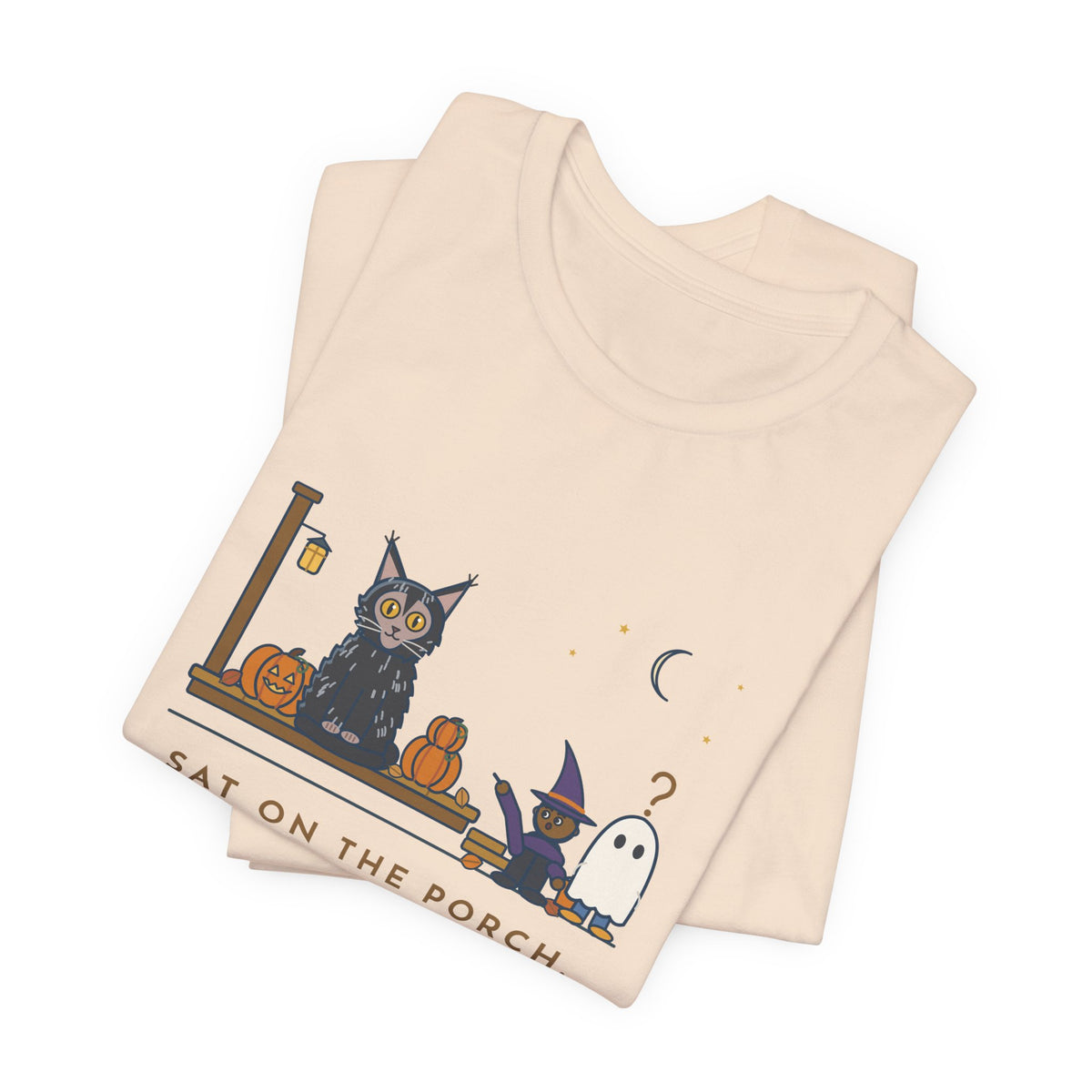 Lykoi Cat T-Shirt - Sat on the Porch. Trick-or-Treaters Thought He Was a Decoration.
