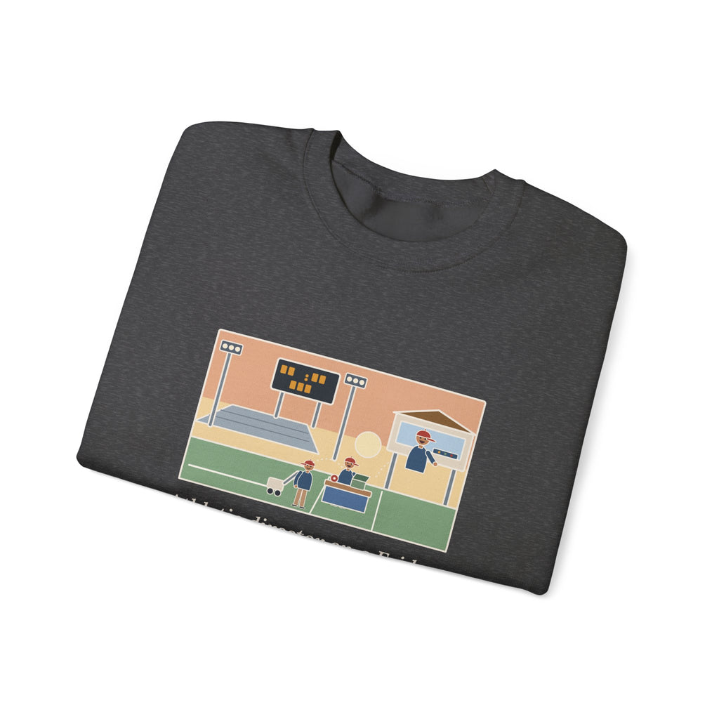 Athletic Director Sweatshirt, On a Friday, Lined the Field, Sold the Tickets, Then Ran the Clock, Funny Game Night Crewneck