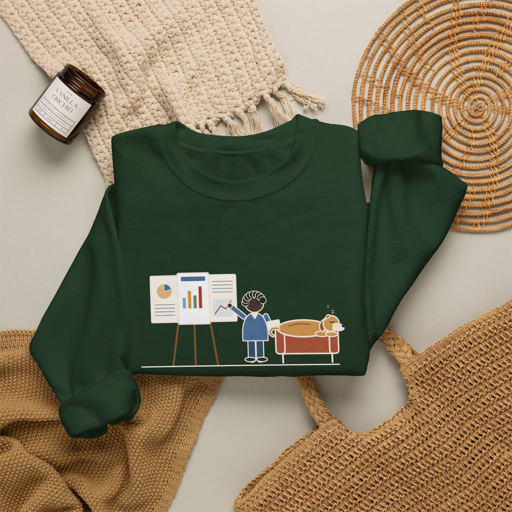 Doctor of Nursing Practice Sweatshirt, Read My Capstone Poster to the Dog Four Times Before the Defense, Funny Practice Run Crewneck
