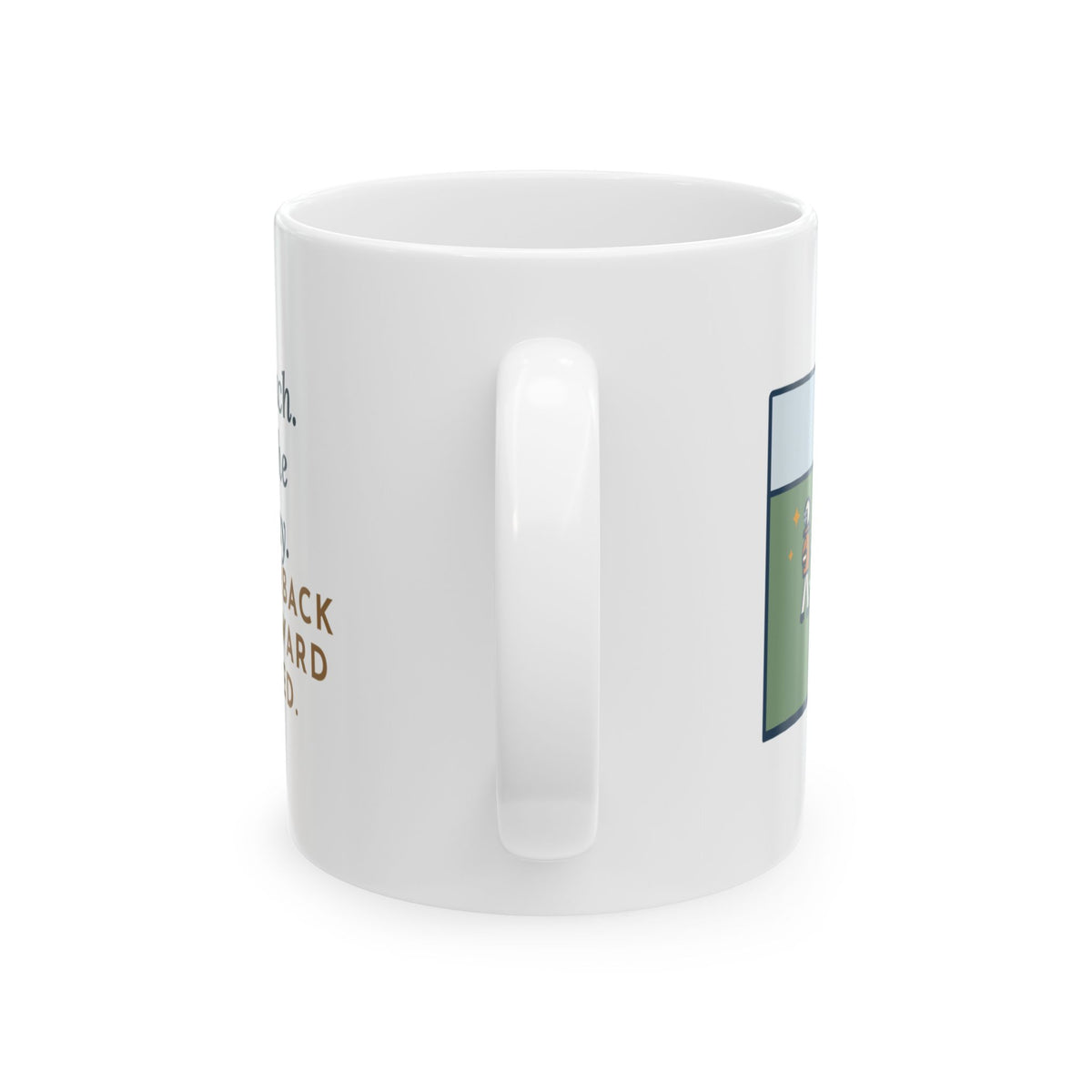 Football Coach Mug, Drew Up the Play, The Quarterback Ran It Backward and Scored, Funny Coffee Mug 11oz