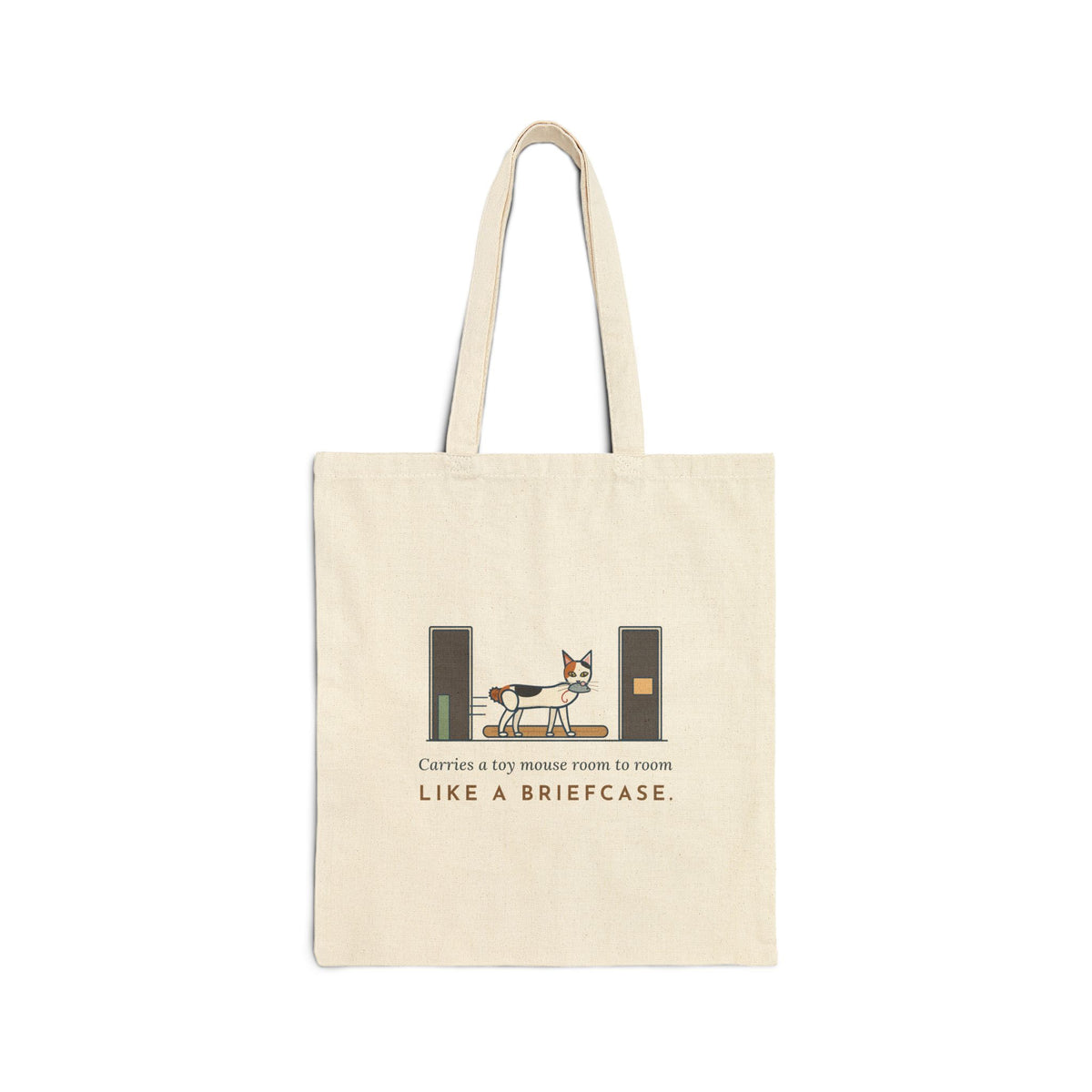 Japanese Bobtail Tote Bag - Carries a Toy Mouse Like a Briefcase