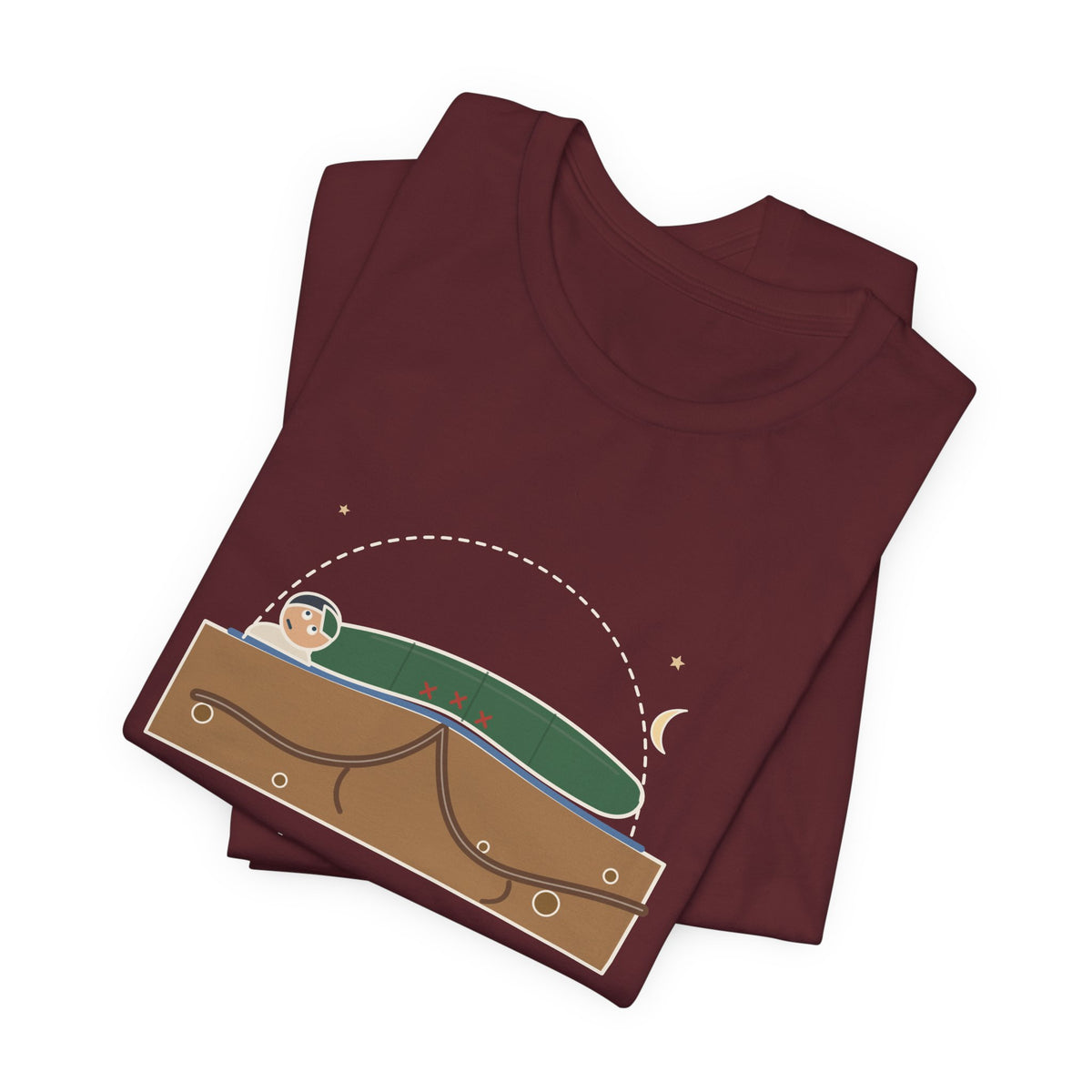 Tent Camping T-Shirt - There's a Root Under My Exact Spine. Funny Camper Tee