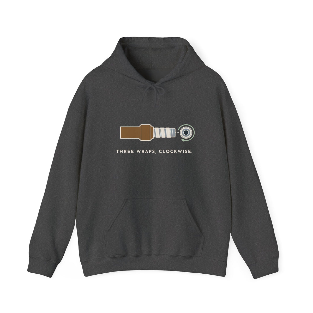 Plumber Hoodie - Three Wraps, Clockwise Plumbing Hooded Sweatshirt Gift