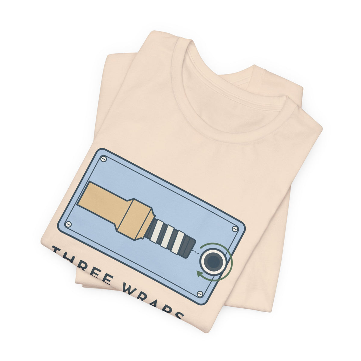 Plumber T-Shirt - Three Wraps, Clockwise Thread Seal Tape Plumbing Tee