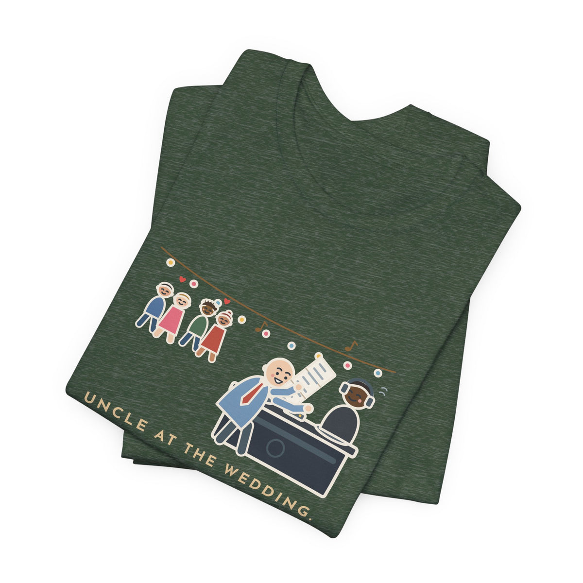 Funny Uncle T-Shirt, Uncle at the Wedding, Gave the DJ Notes All Night, DJ Booth Tee