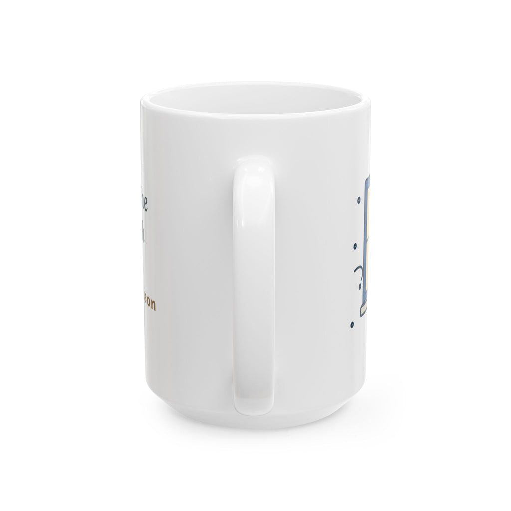 “Hope” Is the Thing With Feathers 15oz Mug, Large Literary Coffee Mug, Dickinson Quote with Winter Wren