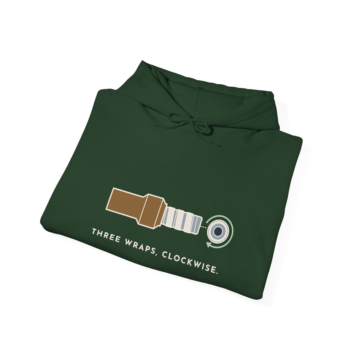 Plumber Hoodie - Three Wraps, Clockwise Plumbing Hooded Sweatshirt Gift