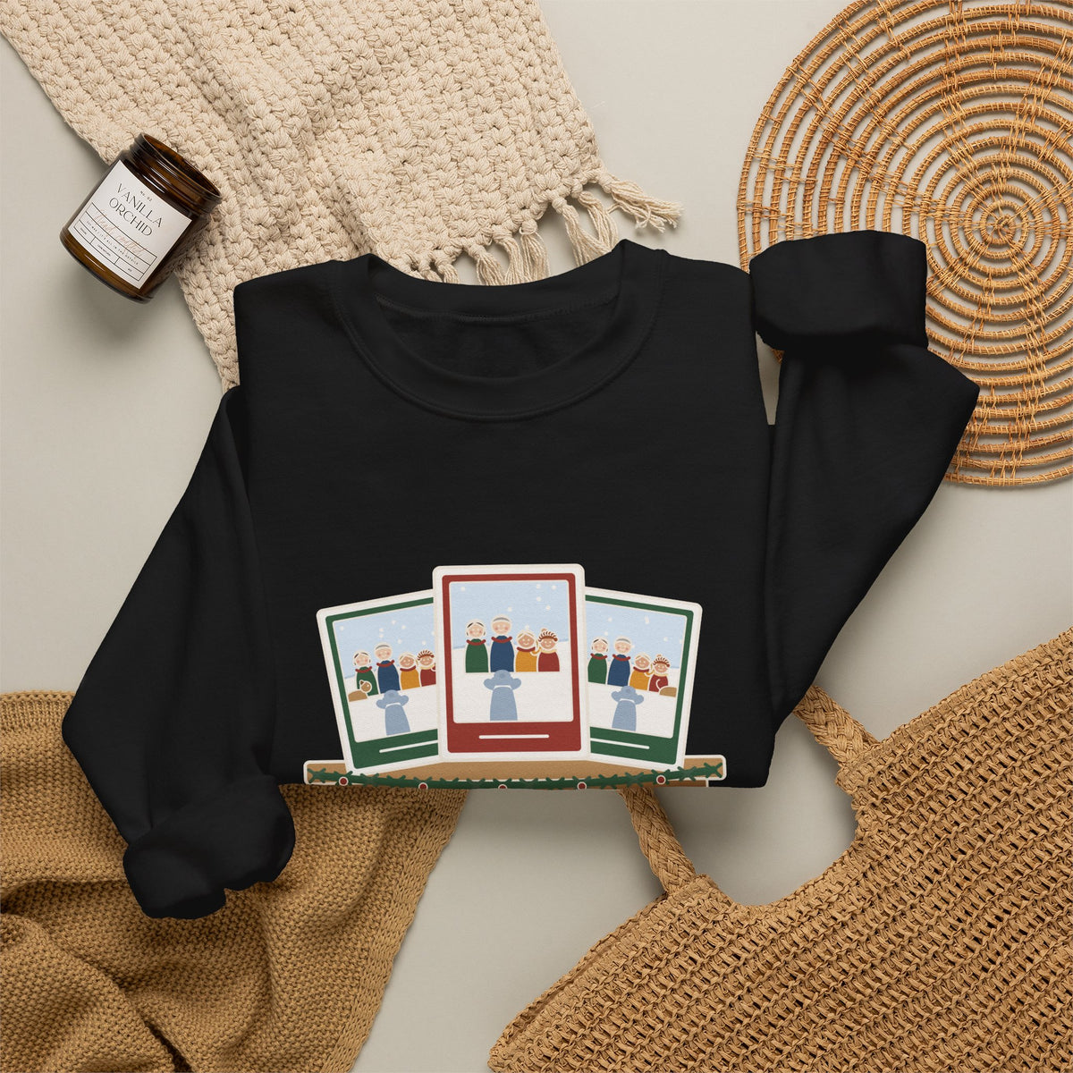 Family Photographer Crewneck Sweatshirt - Photographer of Every Christmas Card, Not in One