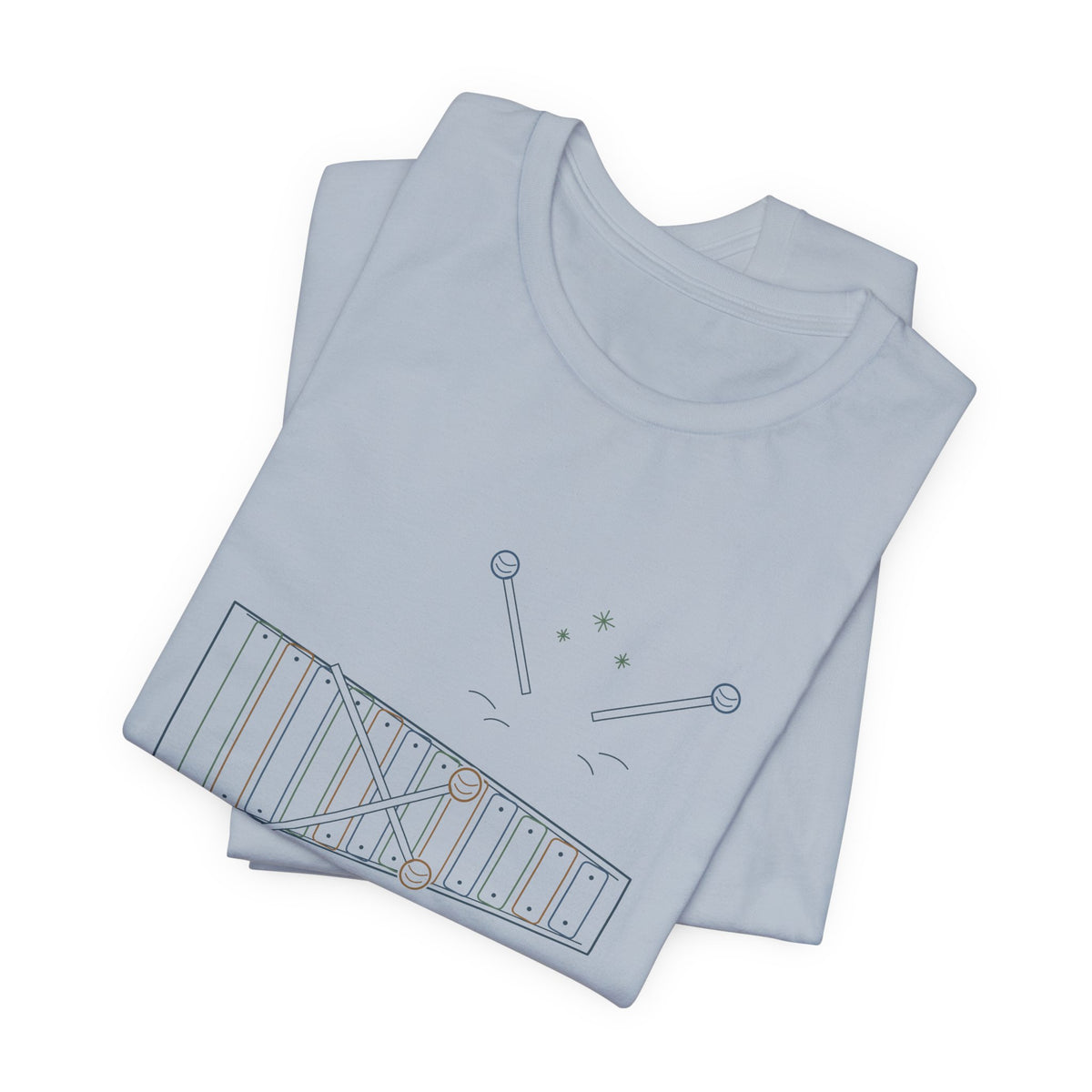 Elementary Music Teacher T-Shirt - Mallets Down, Eyes Up. Xylophone Classroom Tee