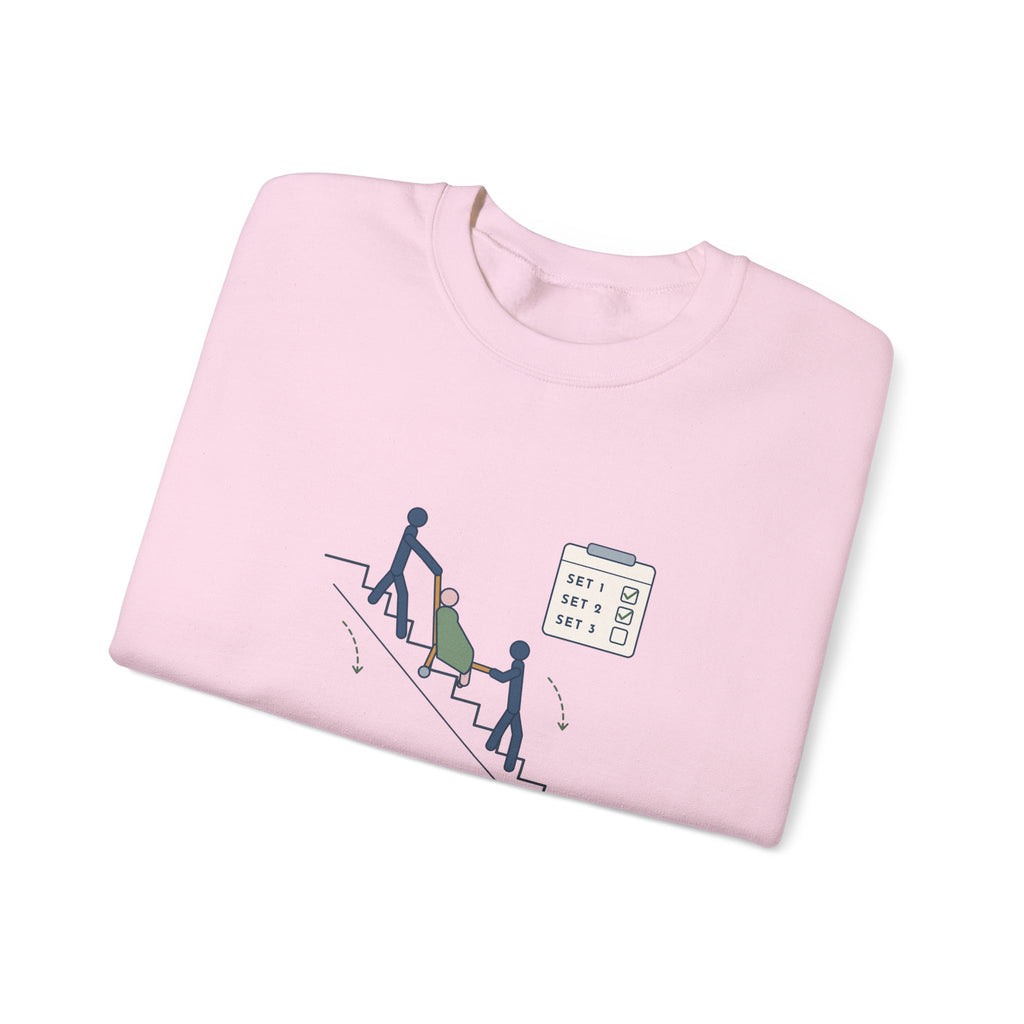 Paramedic Crewneck Sweatshirt - Leg Day: Third-Floor Walk-Up EMS Gift