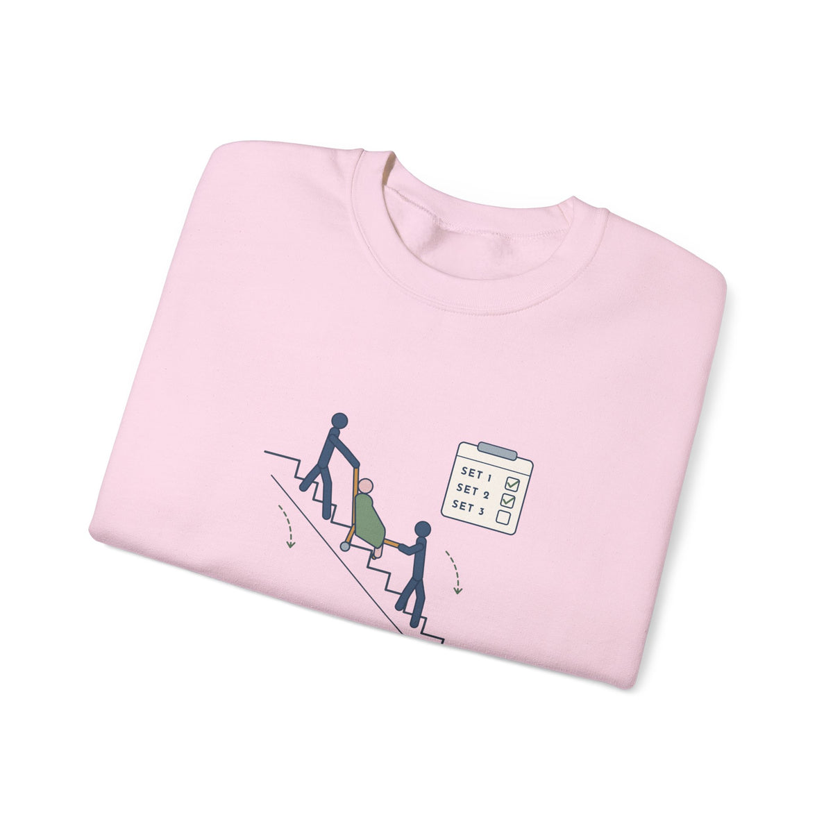 Paramedic Crewneck Sweatshirt - Leg Day: Third-Floor Walk-Up EMS Gift