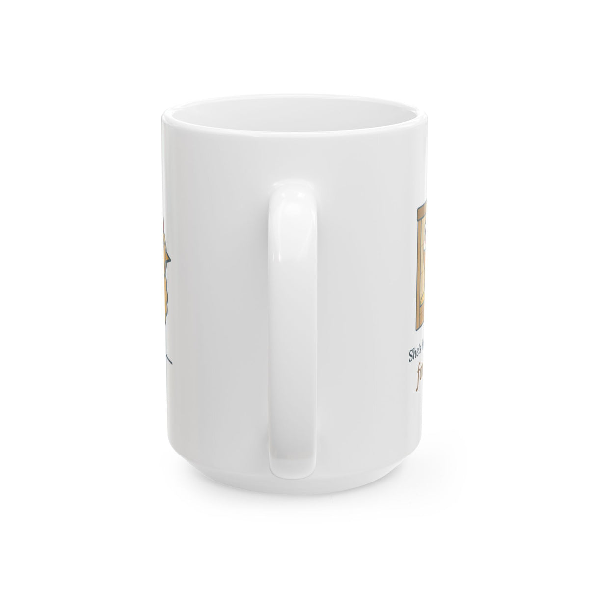 Large 15oz Backyard Chickens Mug - She's Been Sitting on a Golf Ball for Three Days