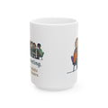 Large Special Education Teacher Mug 15oz - IEP Meeting, Seven Adults in Tiny Chairs