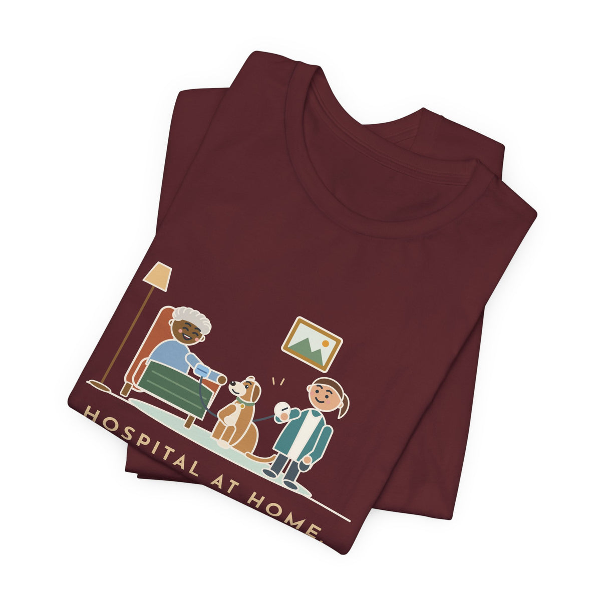 At-Home Care Nurse T-Shirt - The Dog Sat In on Every Vitals Check