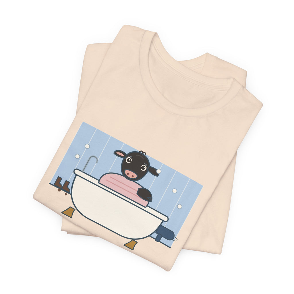 Cattle Rancher T-Shirt - There's a Calf in the Bathtub Again. Calving Season Tee