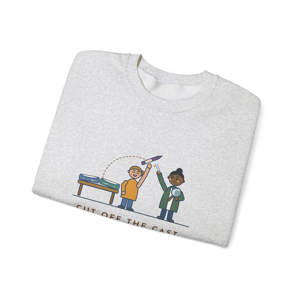 Cast Clinic Nurse Crewneck Sweatshirt - Missing Crayon Found Inside the Cast Nurse Gift