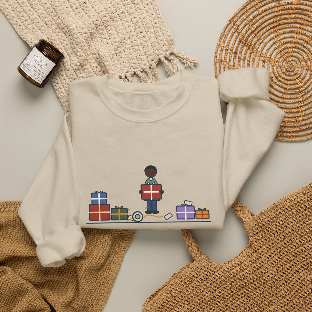 Funny Christmas Crewneck Sweatshirt - The Tape Was Under the Last Gift
