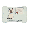Siamese Cat Feeding Mat - Fluent in Complaint Funny Cat Food Mat
