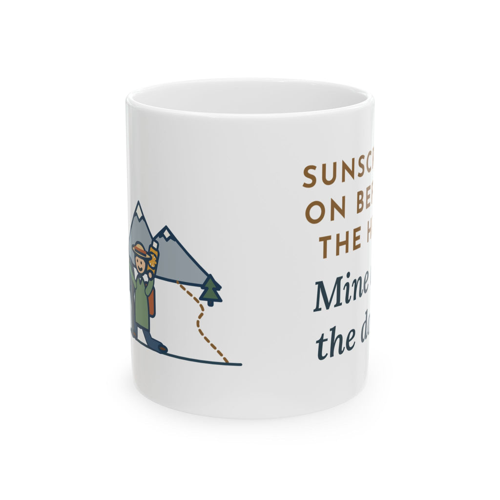 Xoloitzcuintli Coffee Mug - Mine and the Dog's Trailhead Morning