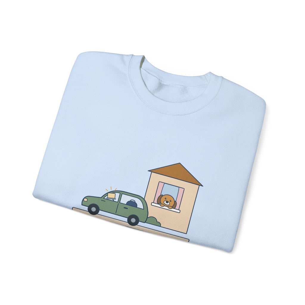 Home Health Nurse Crewneck Sweatshirt - Charting from the Driveway Visiting Nurse Gift
