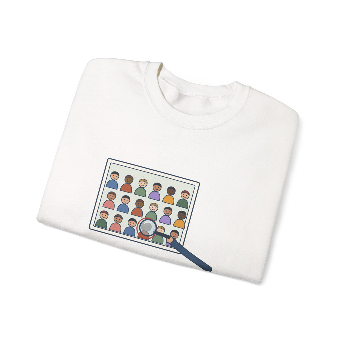 Yearbook Staff Crewneck Sweatshirt - Who's the Kid in Row Three?