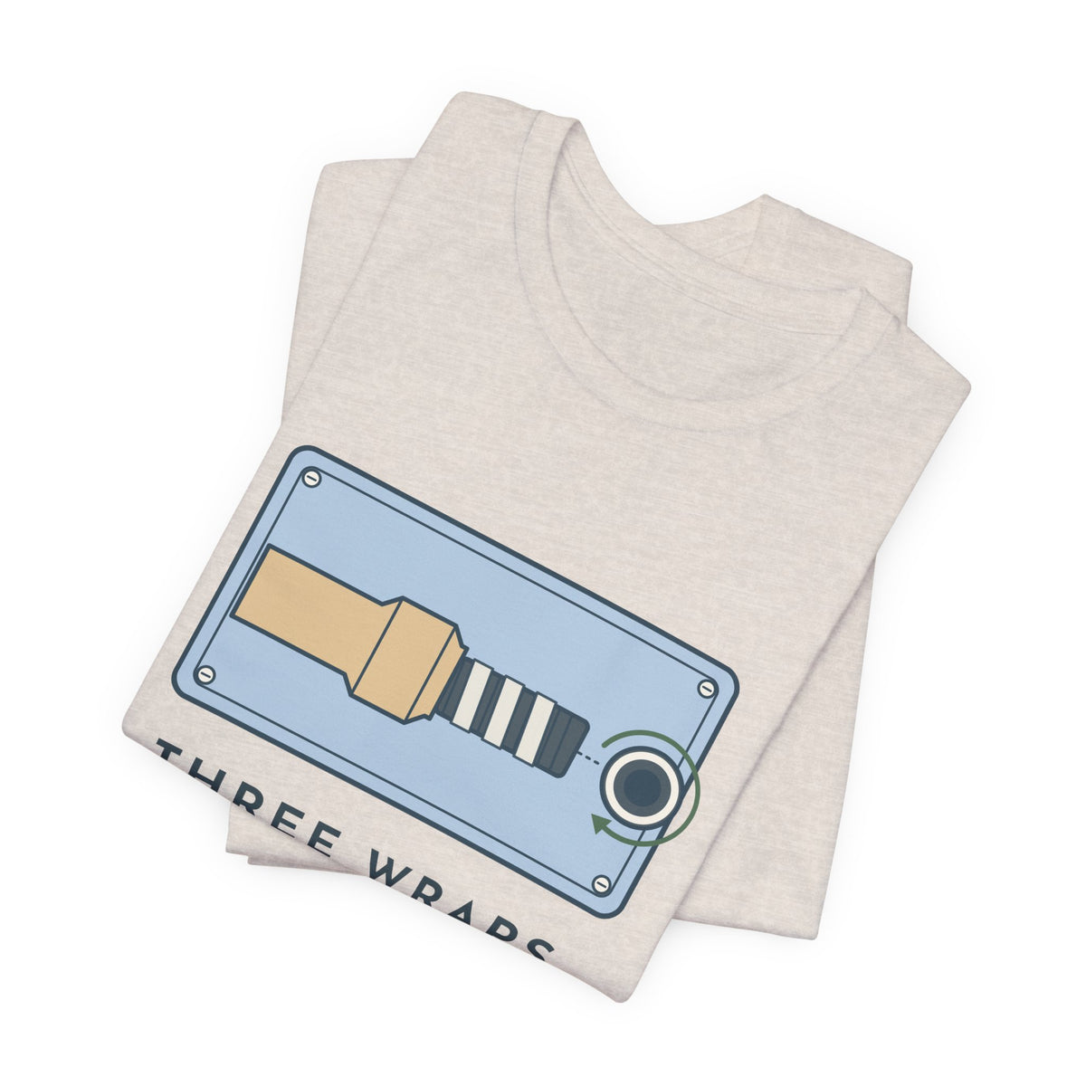 Plumber T-Shirt - Three Wraps, Clockwise Thread Seal Tape Plumbing Tee