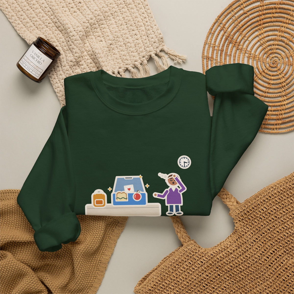 School Lunch Sweatshirt, Packed a Lunch with a Sweet Note, Both Came Home Untouched, Funny Lunchbox Return Crewneck