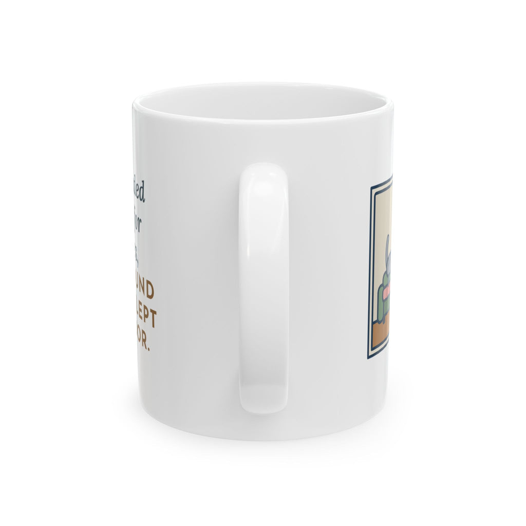 Kneading Cat Mug, Ten Minutes on My Blanket, Turned Around Twice, Slept on the Floor, Funny Coffee Mug 11oz
