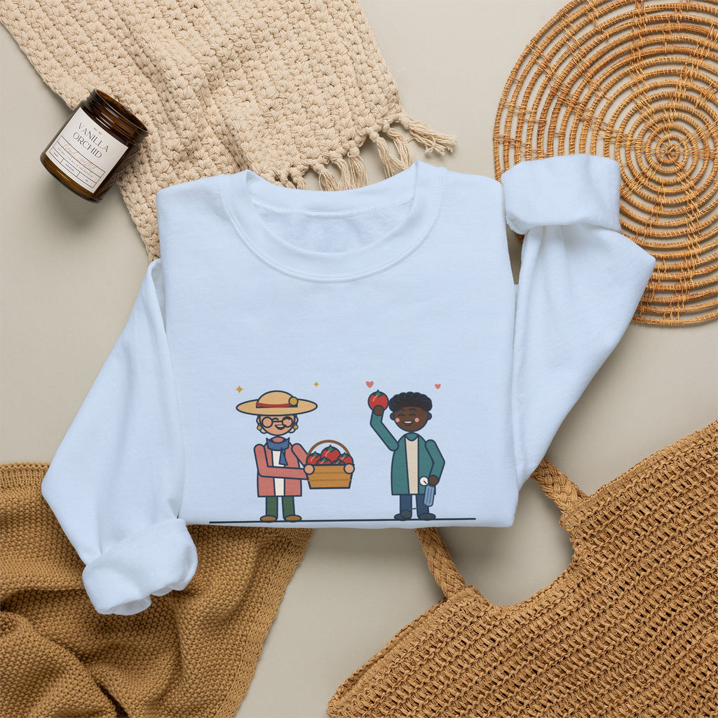 Geriatric Primary Care Nurse Crewneck Sweatshirt - Checkup Day Garden Tomatoes Gift