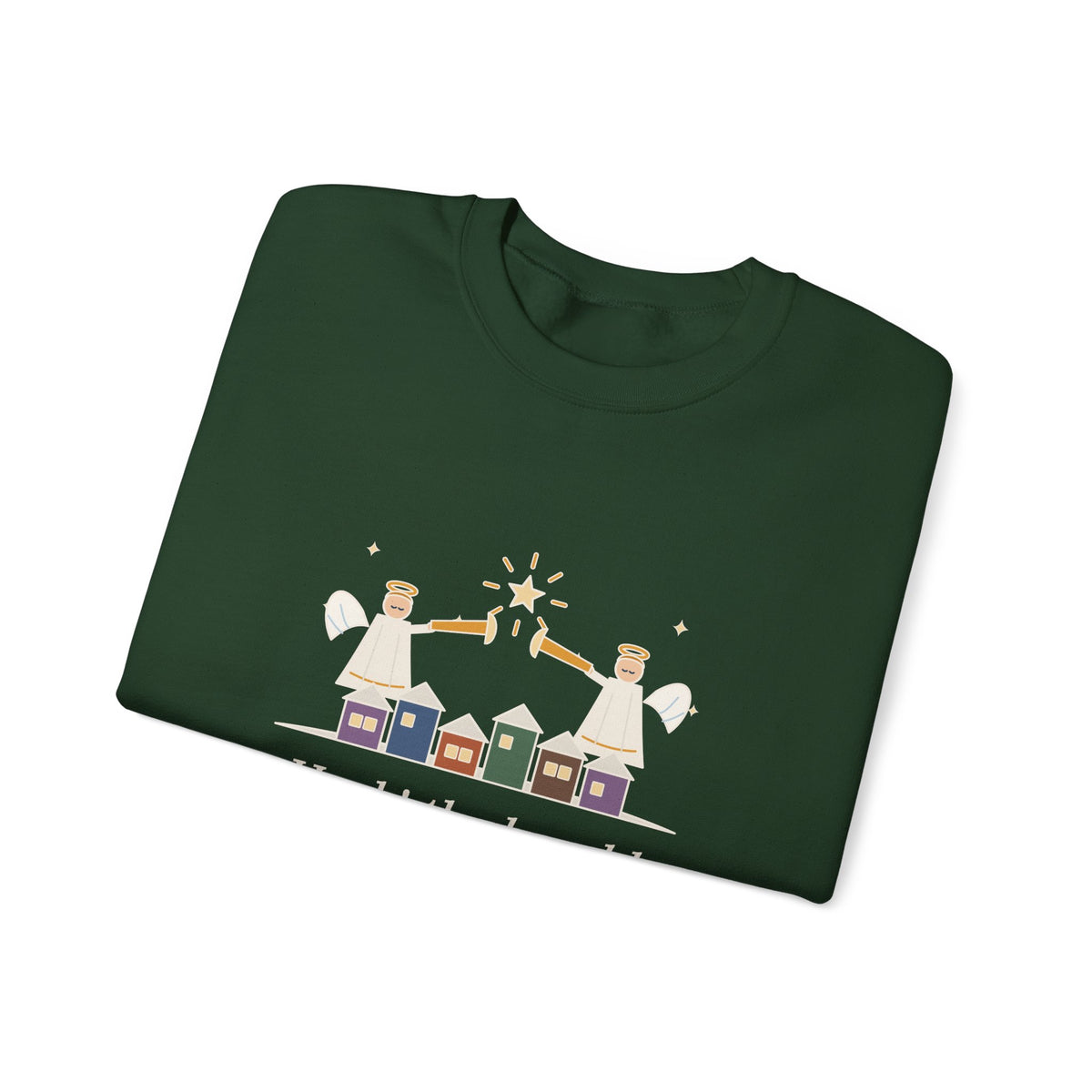 Hark the Herald Angels Sing Sweatshirt, Christmas Charles Wesley Quote Crewneck with Herald Angels