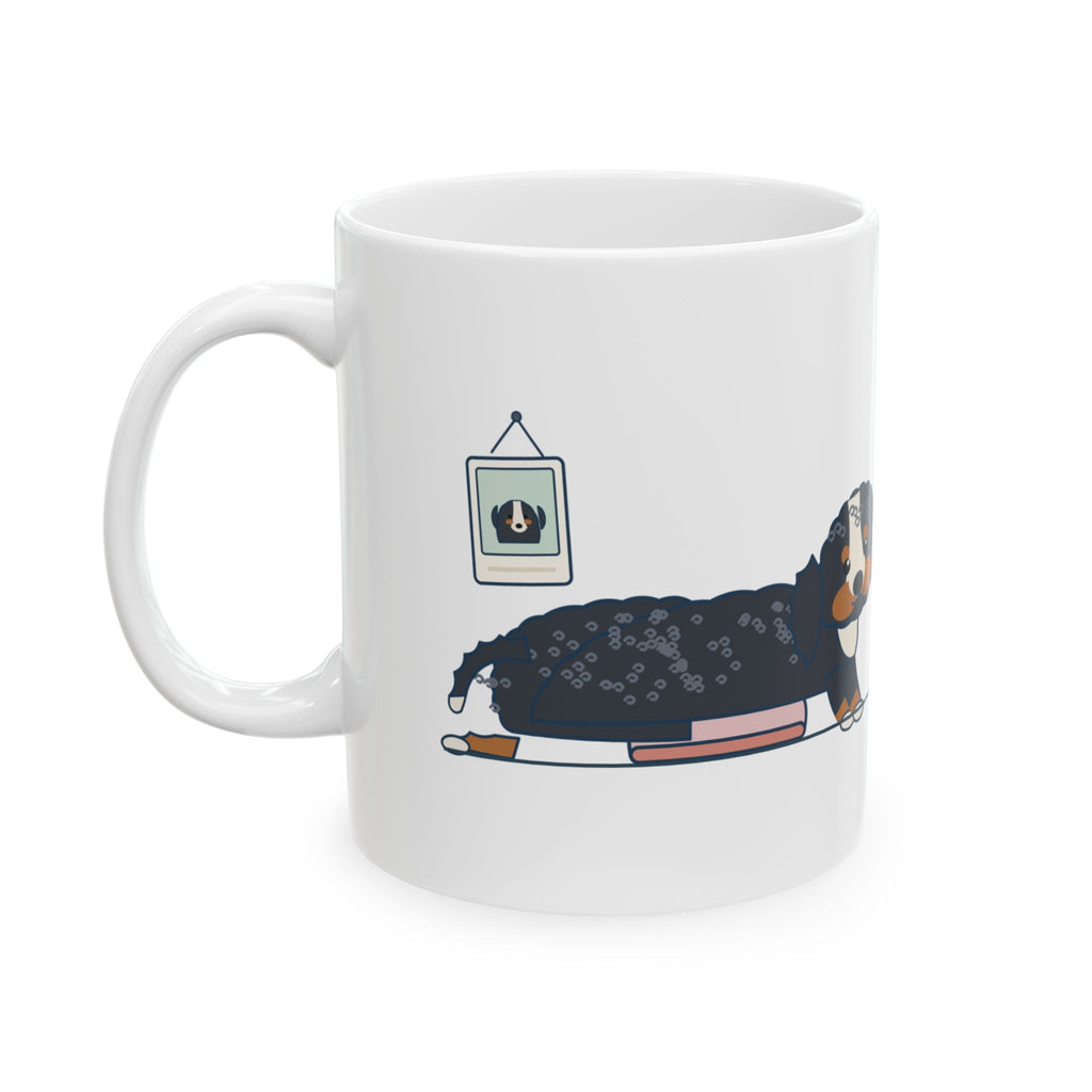 Bernedoodle Coffee Mug - Ordered a Mini. Got Ninety Pounds. Doodle Lover Gift Mug
