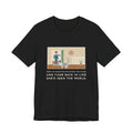 Funny Indoor Cat T-Shirt, Escaped onto the Porch for Nine Seconds, Came Back Like She'd Seen the World, Porch Expedition Tee