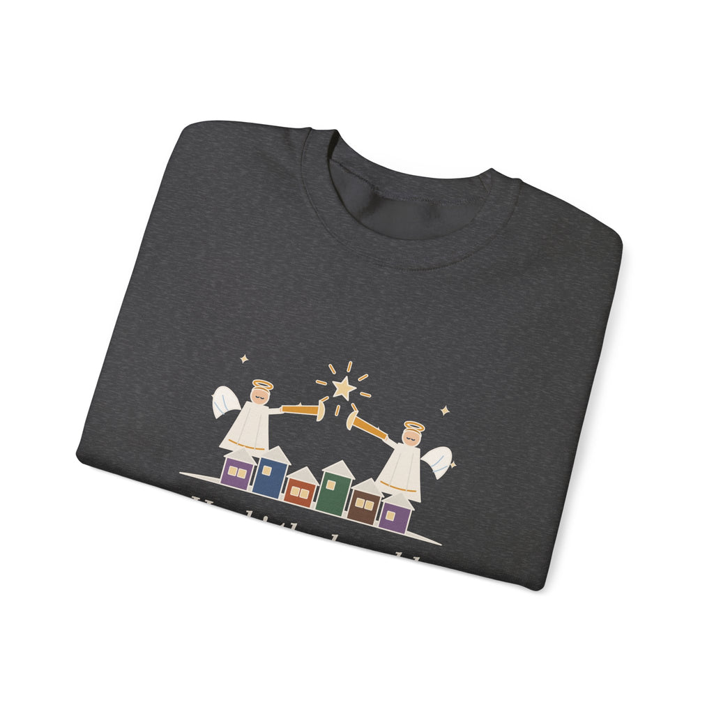Hark the Herald Angels Sing Sweatshirt, Christmas Charles Wesley Quote Crewneck with Herald Angels