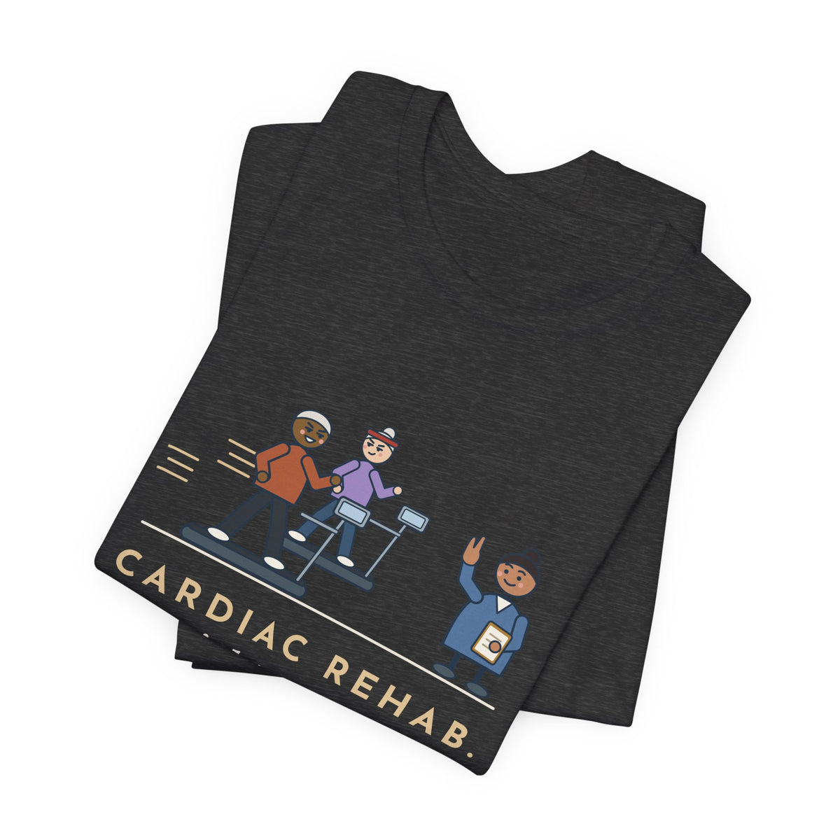 Cardiac Rehab Nurse T-Shirt - The Eighty-Year-Olds Race on the Treadmills
