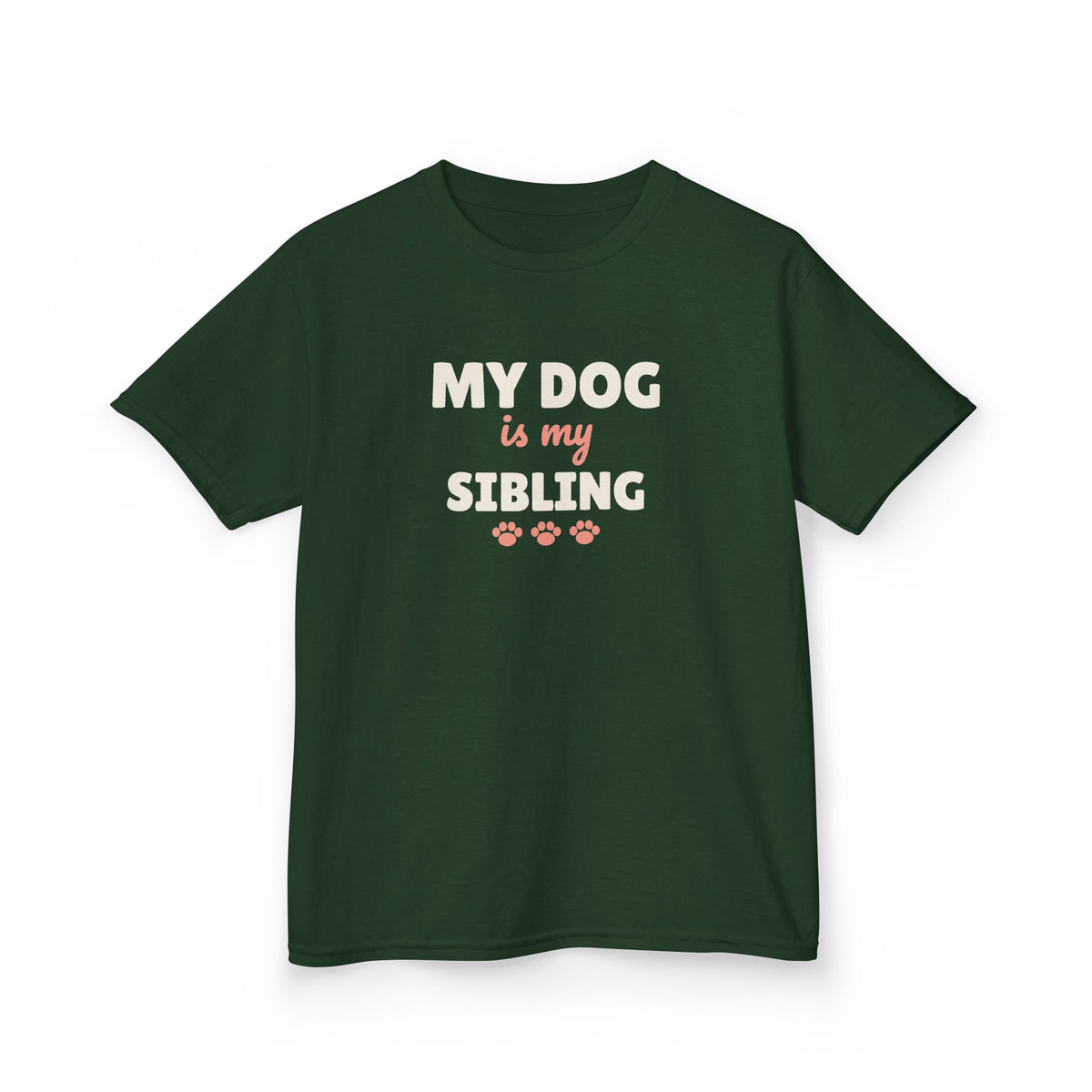 My Dog Is My Sibling Youth T-Shirt, Dog Lover Kids Shirt