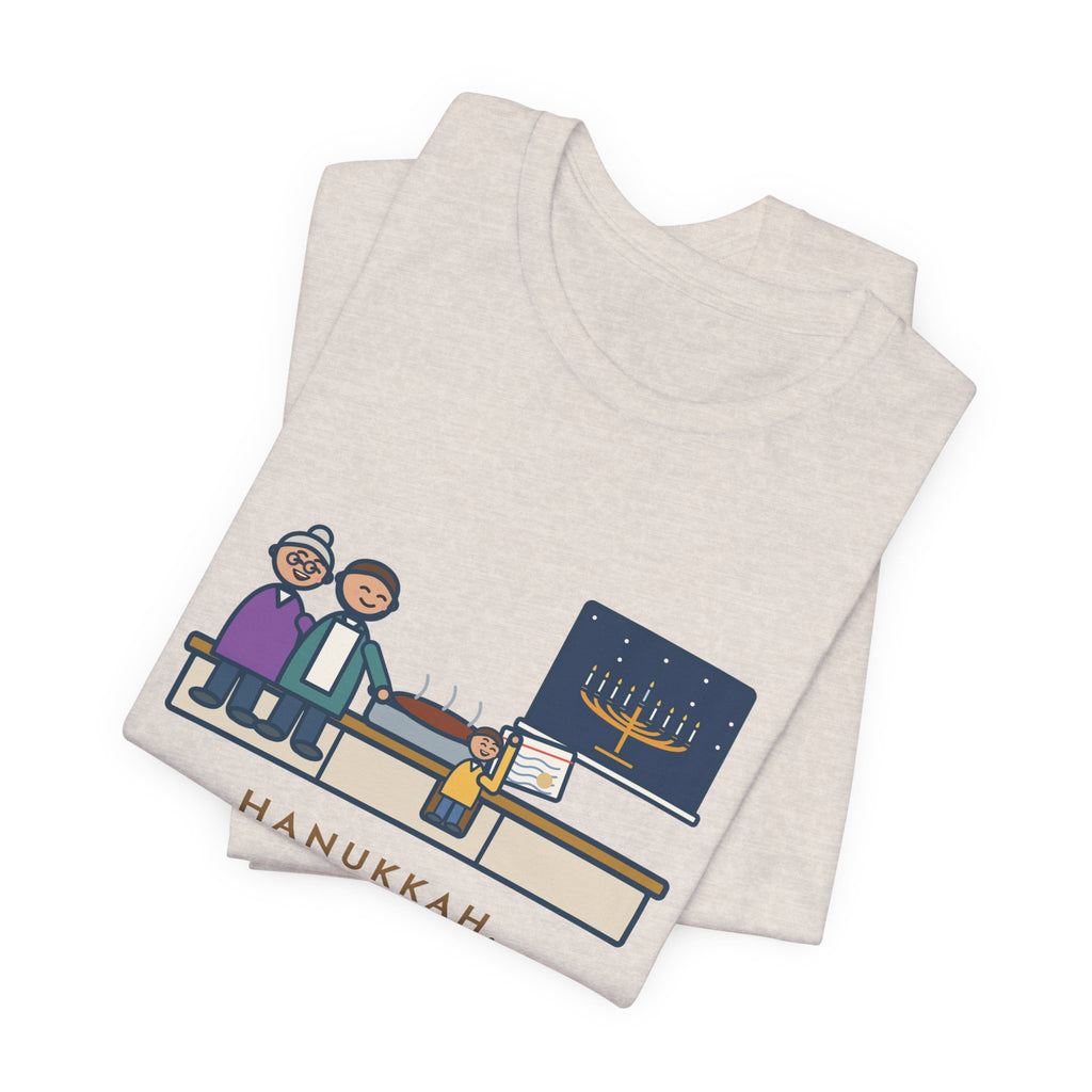 Funny Hanukkah Brisket T-Shirt, Grandma's Recipe, Three Generations, the Same Index Card, Recipe Card Tee