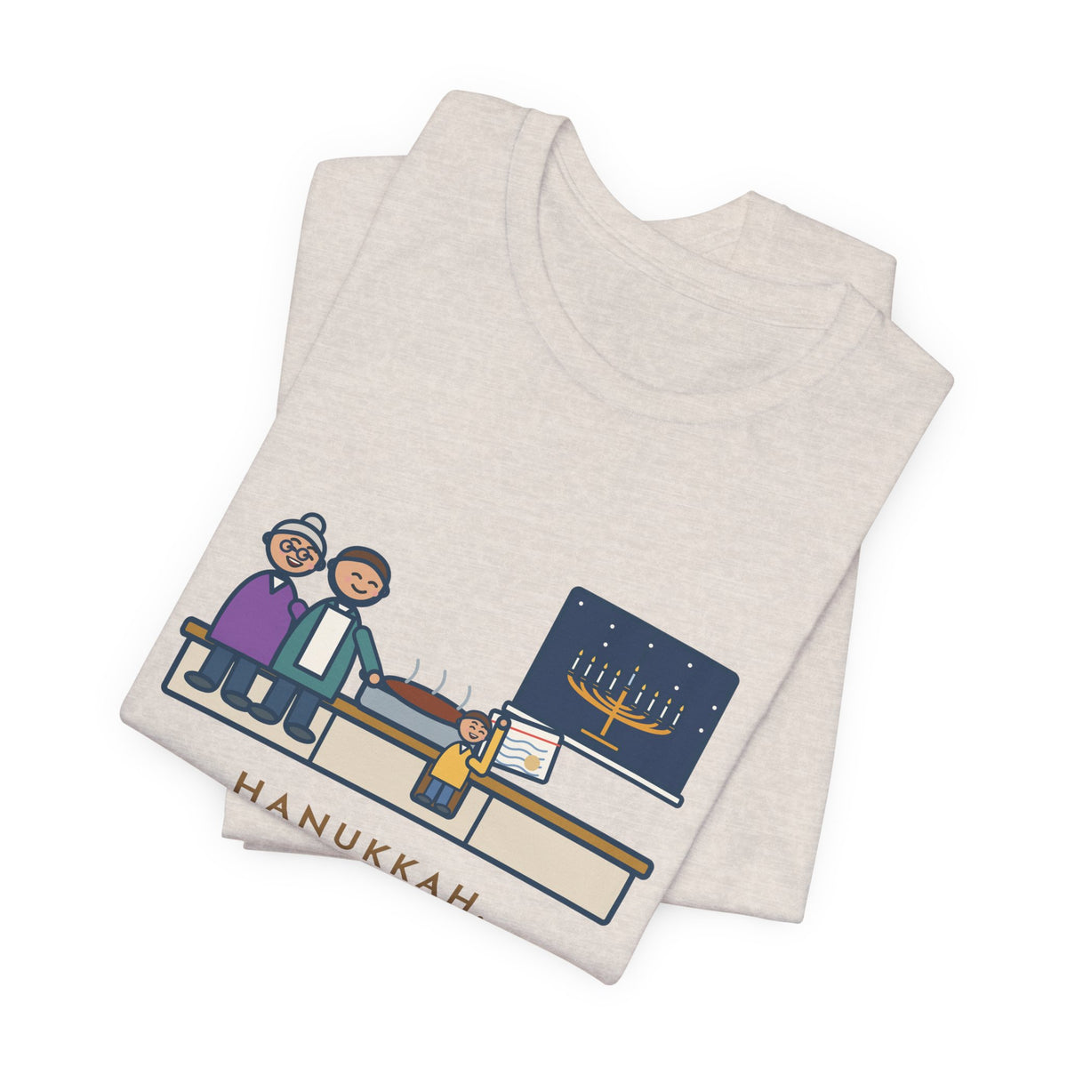 Funny Hanukkah Brisket T-Shirt, Grandma's Recipe, Three Generations, the Same Index Card, Recipe Card Tee