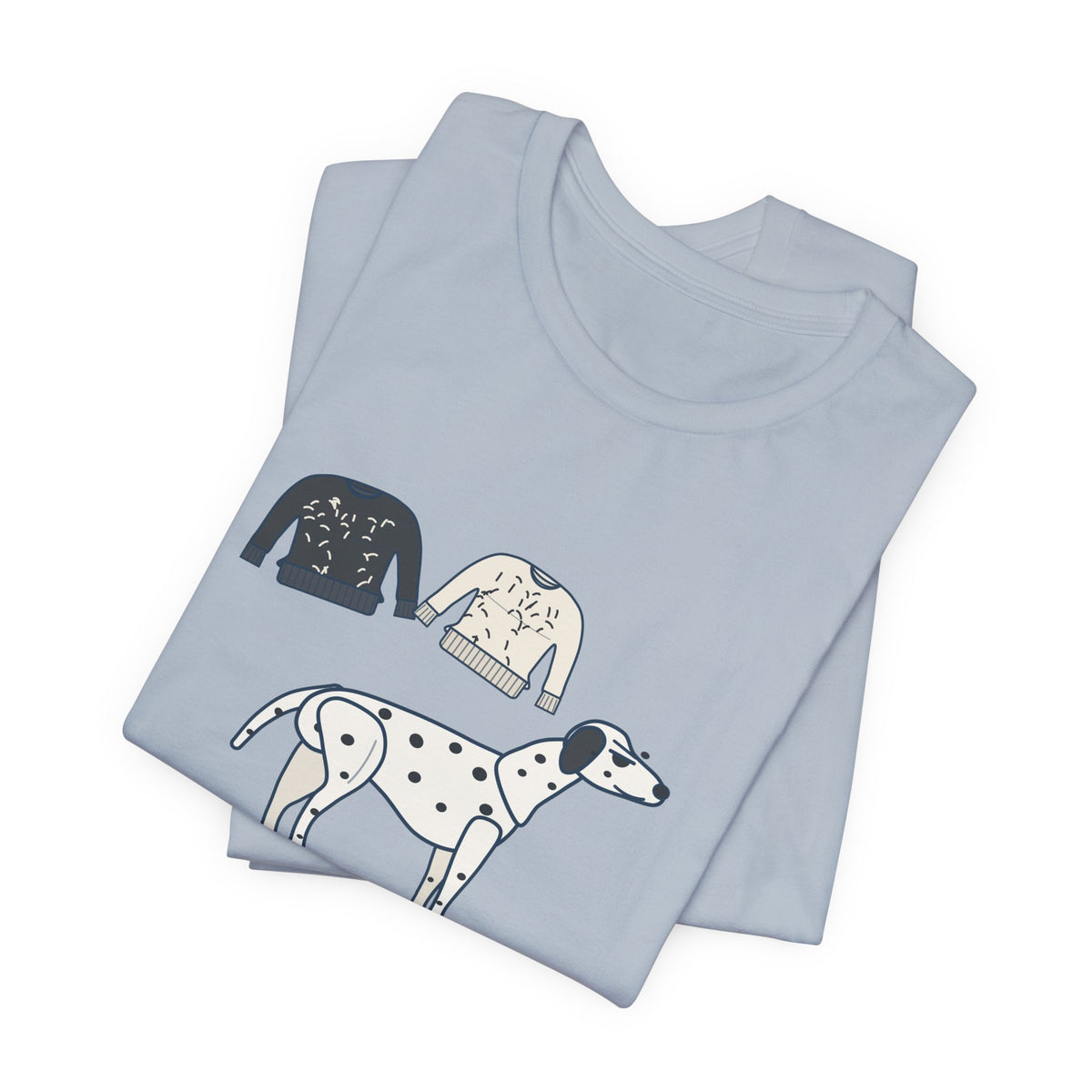 Dalmatian T-Shirt - Sheds in Both Colors. Funny Dalmatian Owner Tee