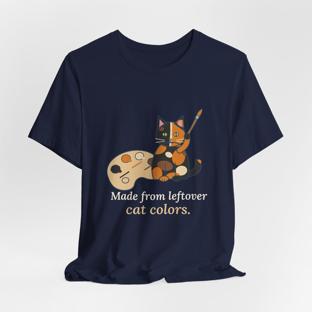 Tortoiseshell Cat T-Shirt - Made From Leftover Cat Colors Tortie Cat Tee