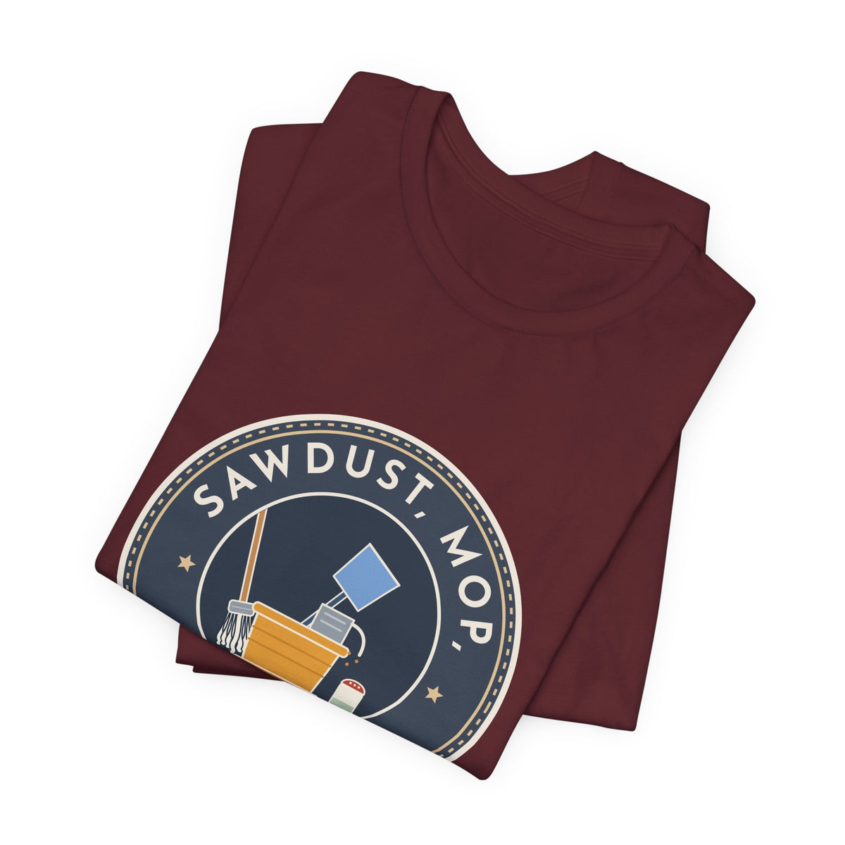 School Custodian T-Shirt - Sawdust, Mop, Room 14. Quiet Hero Custodian Tee