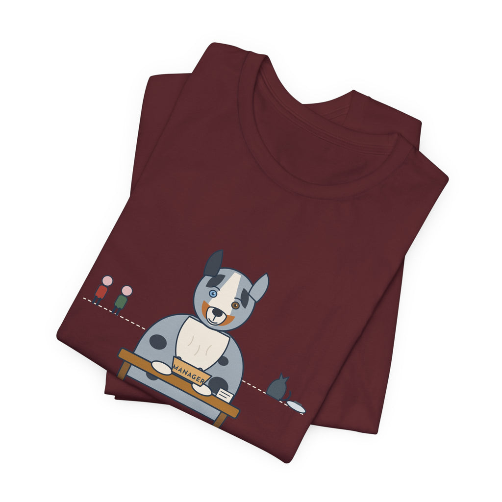 Australian Shepherd T-Shirt - Gave Him a Job. He Promoted Himself. Aussie Tee