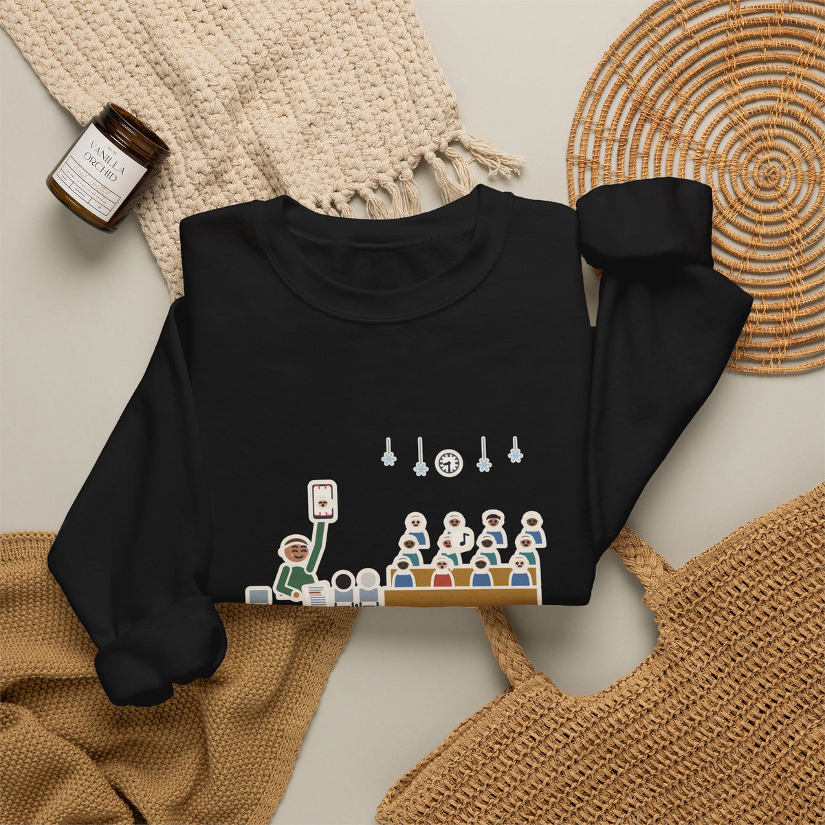 Winter Concert Sweatshirt, Sat for Ninety Minutes, My Kid Sang One Line in the Third Song, Funny Concert Night Crewneck