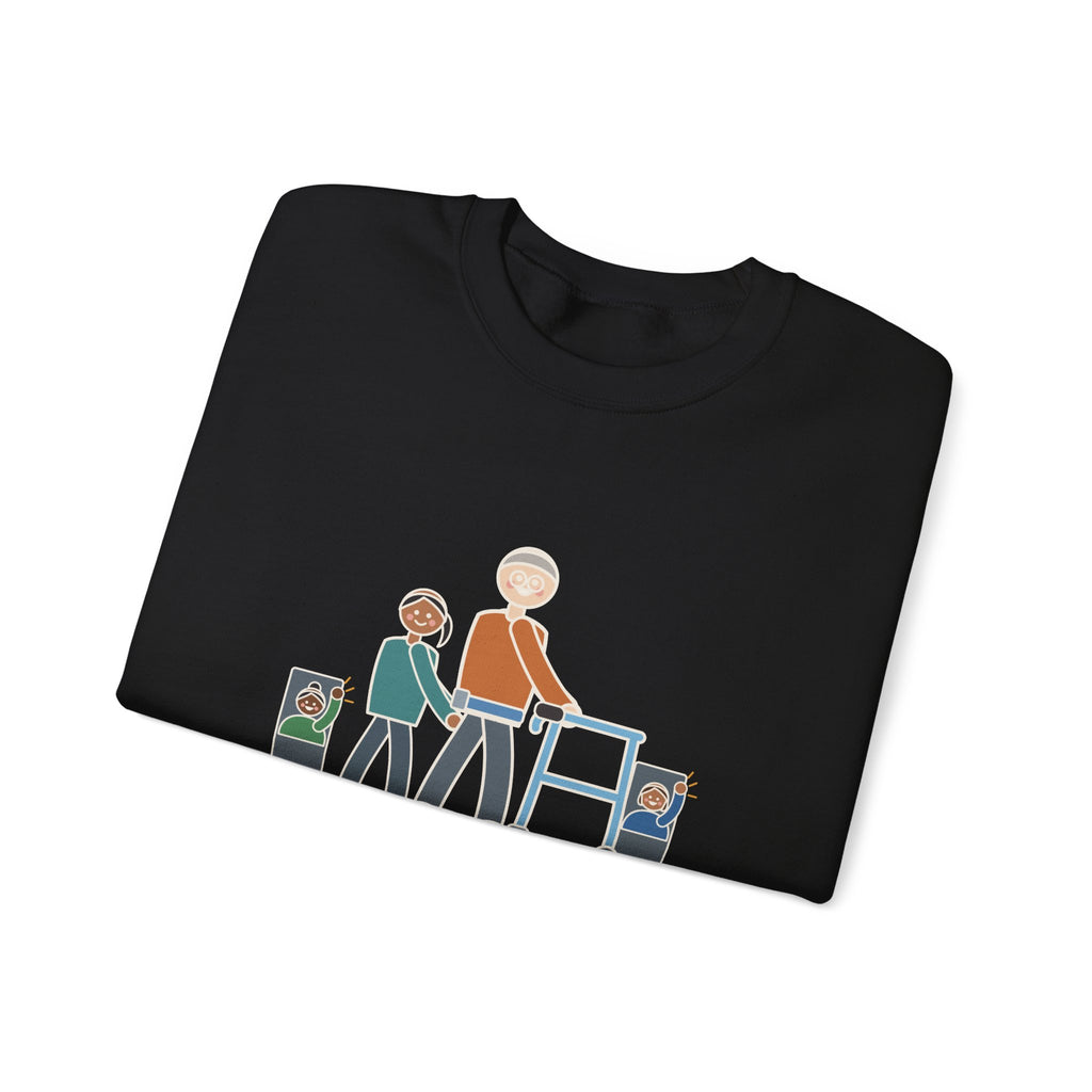 Inpatient Rehab Crewneck Sweatshirt - Ten Feet With the Walker Nurse Gift