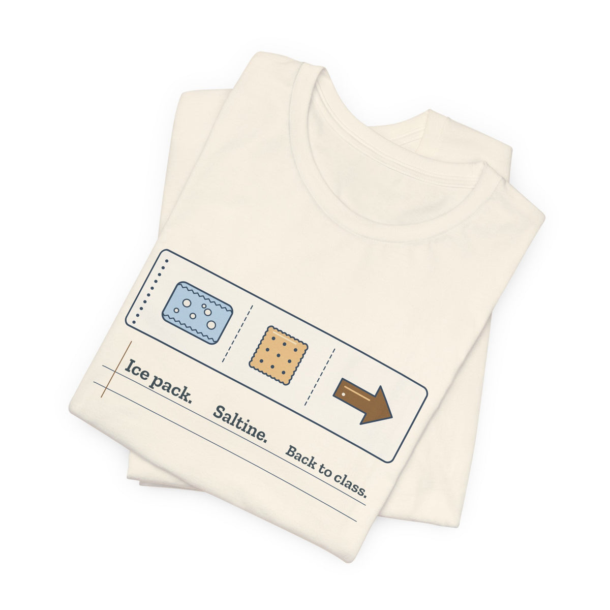 School Nurse T-Shirt - Ice Pack. Saltine. Back to Class. Funny Nurse Tee