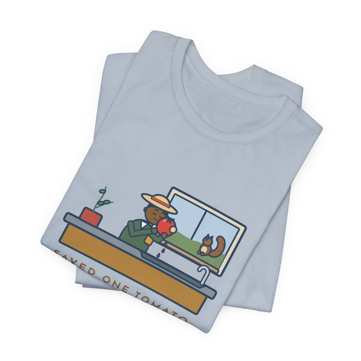 Funny Gardener T-Shirt, Saved One Tomato From the Squirrels, Sink Tomato Tee