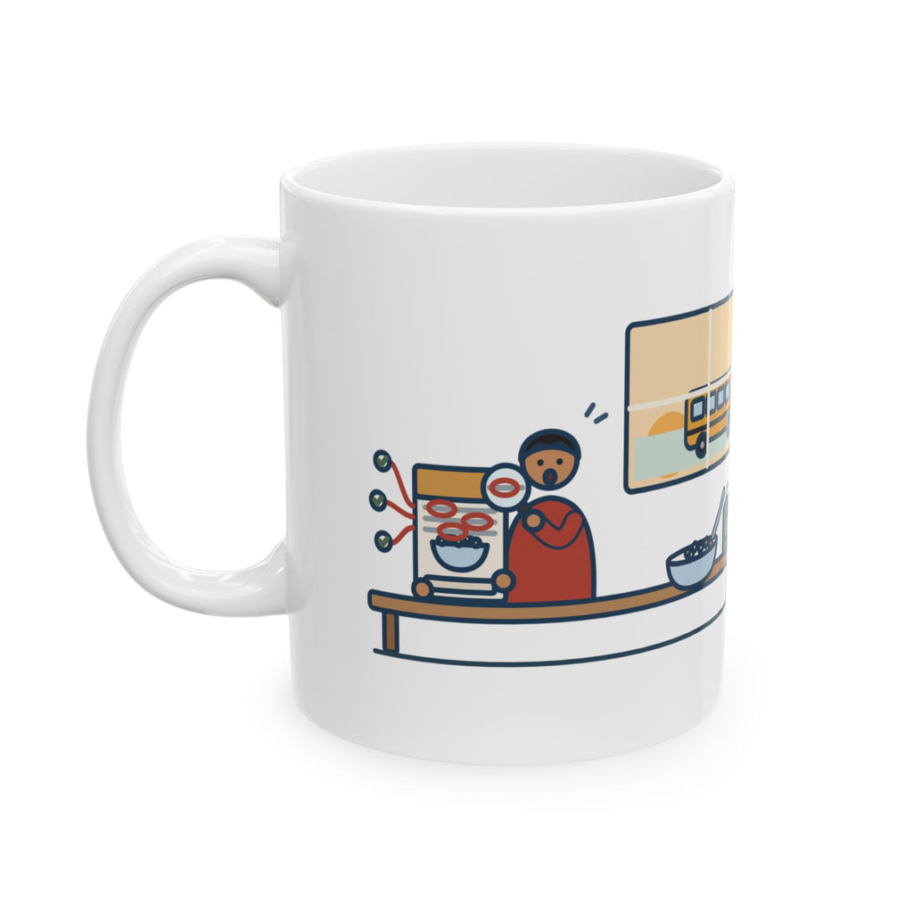 Latin Teacher Mug - Found Three Latin Roots on the Cereal Box Before the Bus Came 11oz Mug