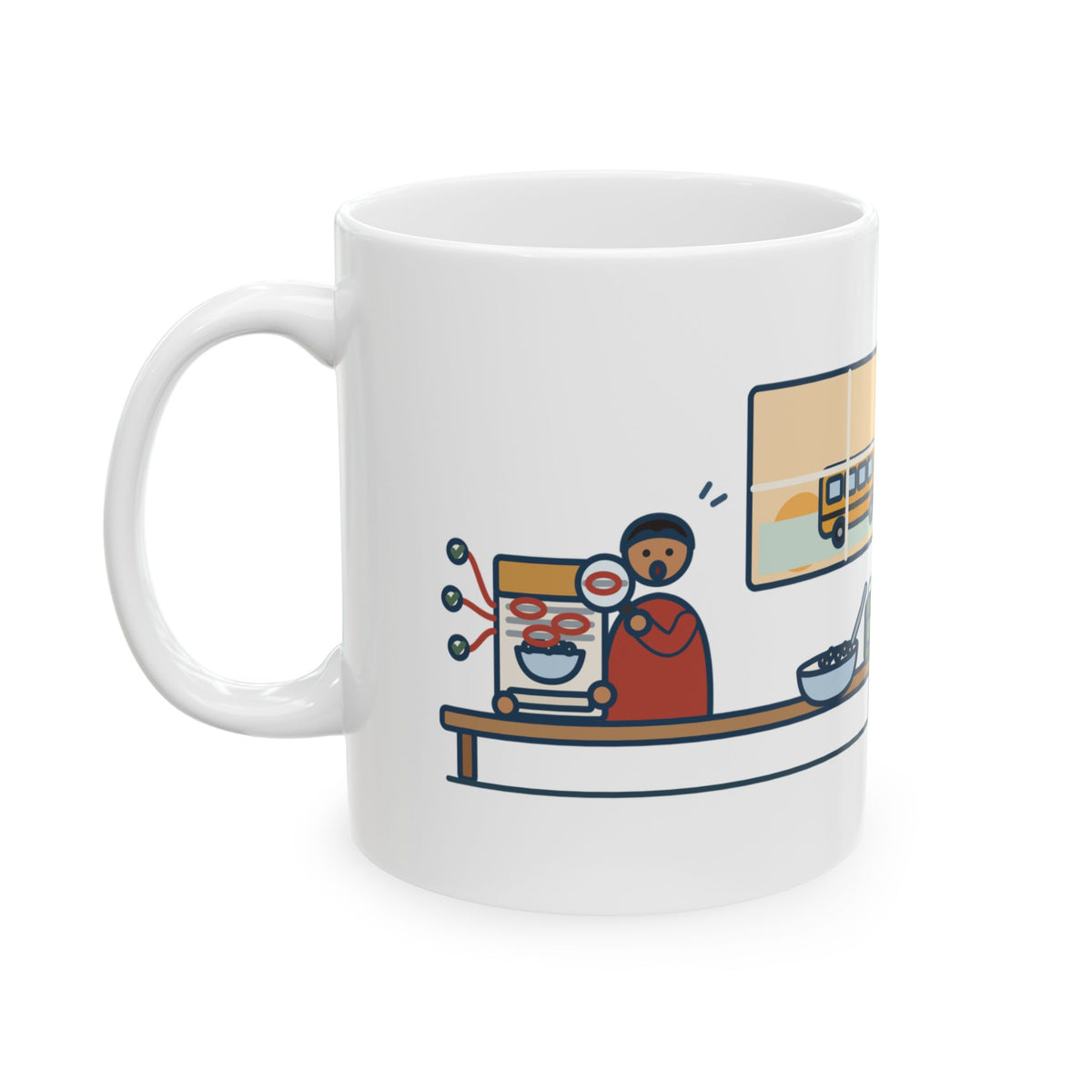 Latin Teacher Mug - Found Three Latin Roots on the Cereal Box Before the Bus Came 11oz Mug